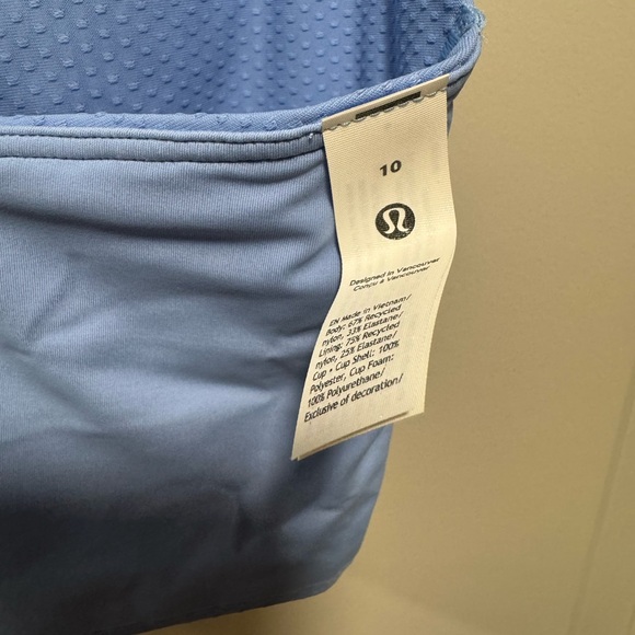 Lululemon Sinatra Blue Like a Cloud Longline Bra B/C *Dot - Picture 6 of 13